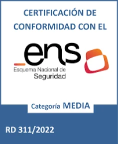 Sello Esquema Nacional de Seguridad en SIGMA